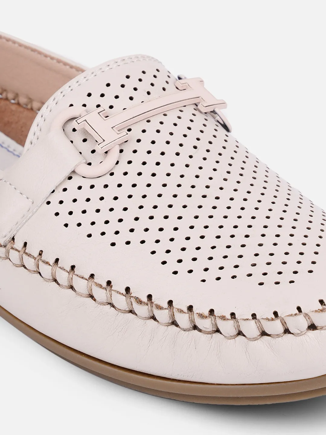 Women's Cream Soft & Flexy Loafers (IU2003)