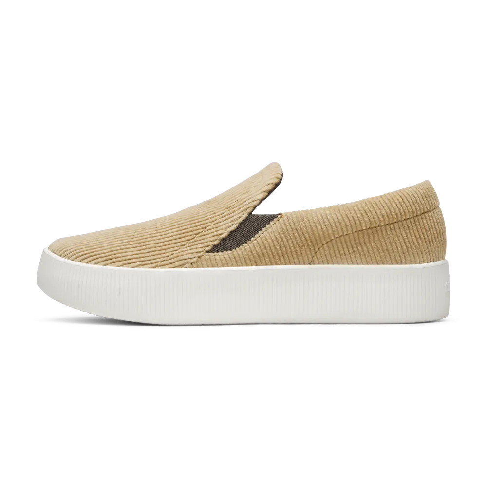 Women's Lounger Lift - Corduroy - Stony Beige (Natural White Sole)